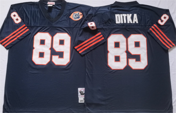 Men's Navy Chicago Bears #89 DITKA Limited Stitched Jersey